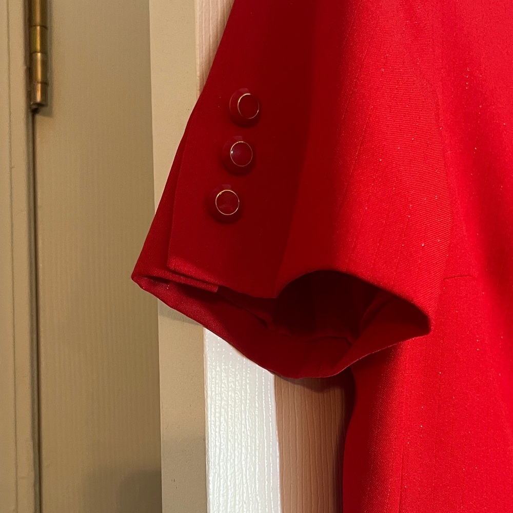 Elegant Red Skirt Set by Emily - Picture 3 of 5